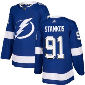Miesten NHL Tampa Bay Lightning Pelipaita Steven Stamkos #91 Authentic kuninkaallisen sininen Koti